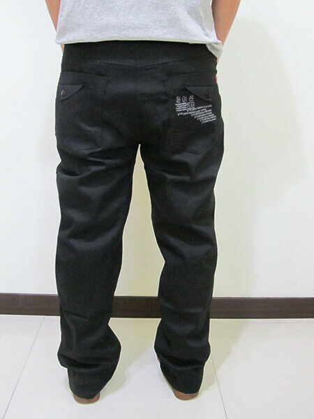 sun-e加大尺碼彈性色褲長褲、加大尺碼馬卡龍色長褲、加大尺碼休閒褲、加大尺碼彈性長褲、後口袋裝飾鈕扣、腰圍有皮帶環(褲耳)、褲檔有拉鍊(321-3028-21)黑色 腰圍:38 40 42 44(英吋) [實體店面保障] 5