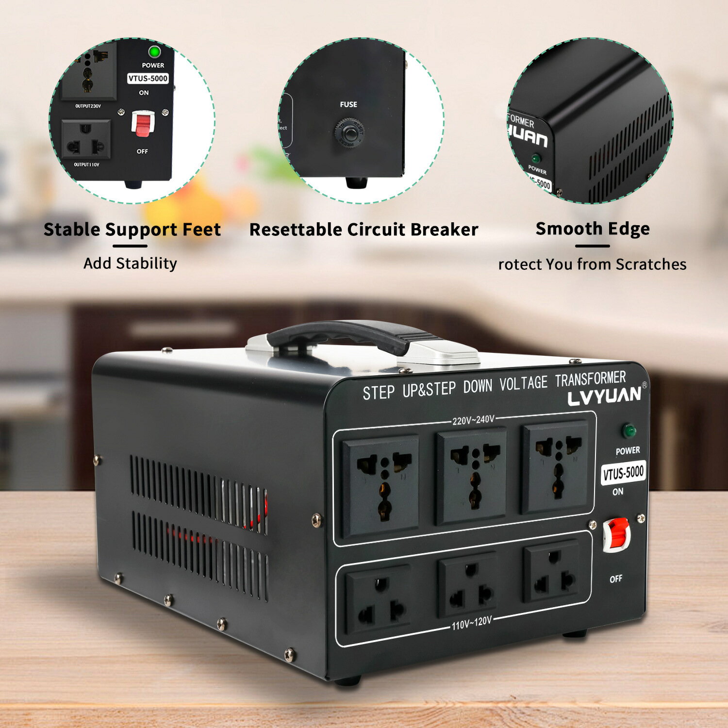 途陽5000W電源變壓器220V轉110V升降電壓轉換器110v轉220v可定製【宜家良品百貨】