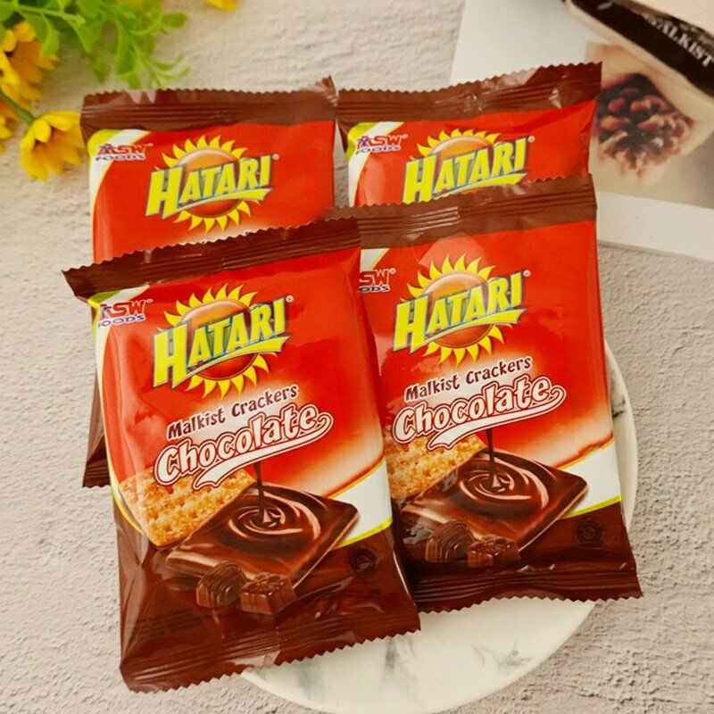 【HATARI 】香濃厚醬巧克力脆餅(厚醬巧克力蘇打餅 厚醬巧克力蘇打餅 脆餅) 600g (印尼餅乾)