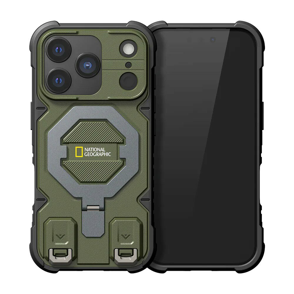 National Geographic 國家地理 磁吸 支架 防摔殼 iPhone 17 18 Air Pro Max｜附掛繩 耐衝擊 保護殼 0