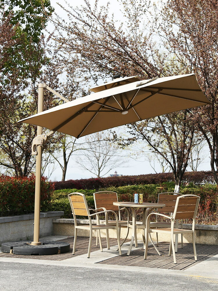 戶外遮陽傘羅馬傘庭院傘別墅花園露臺咖啡室外擺攤大太陽傘