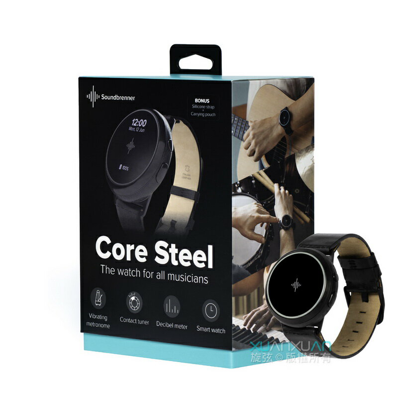 公司貨 Soundbrenner Core Steel 鋼鐵版 節奏智慧錶 脈衝節拍器/節奏器【唐尼樂器】
