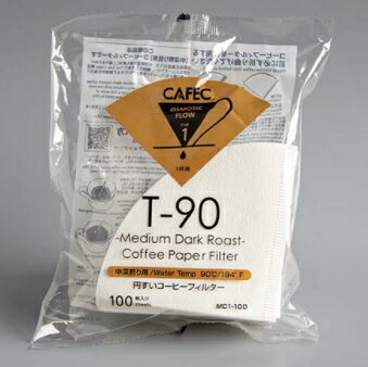 金時代書香咖啡 CAFEC 三洋 T-90 錐形漂白中深烘專用濾紙 01 1-2人用 100入/包 CFD-01-T-90-100W