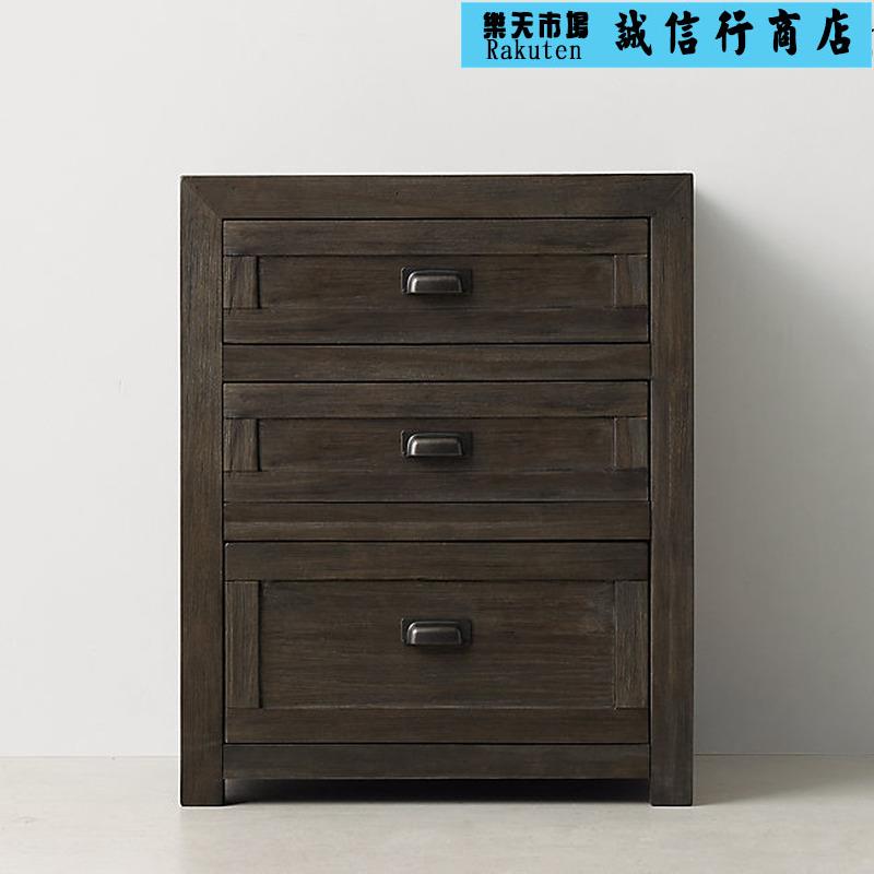 鬥櫃美式鄉村復古實木家具北歐衣櫃意式簡約兒童床頭櫃
