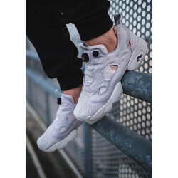 【日本海外代購】REEBOK INSTA PUMP FURY CLSHX 灰白 灰蕾絲 粉 網布 充氣 限量