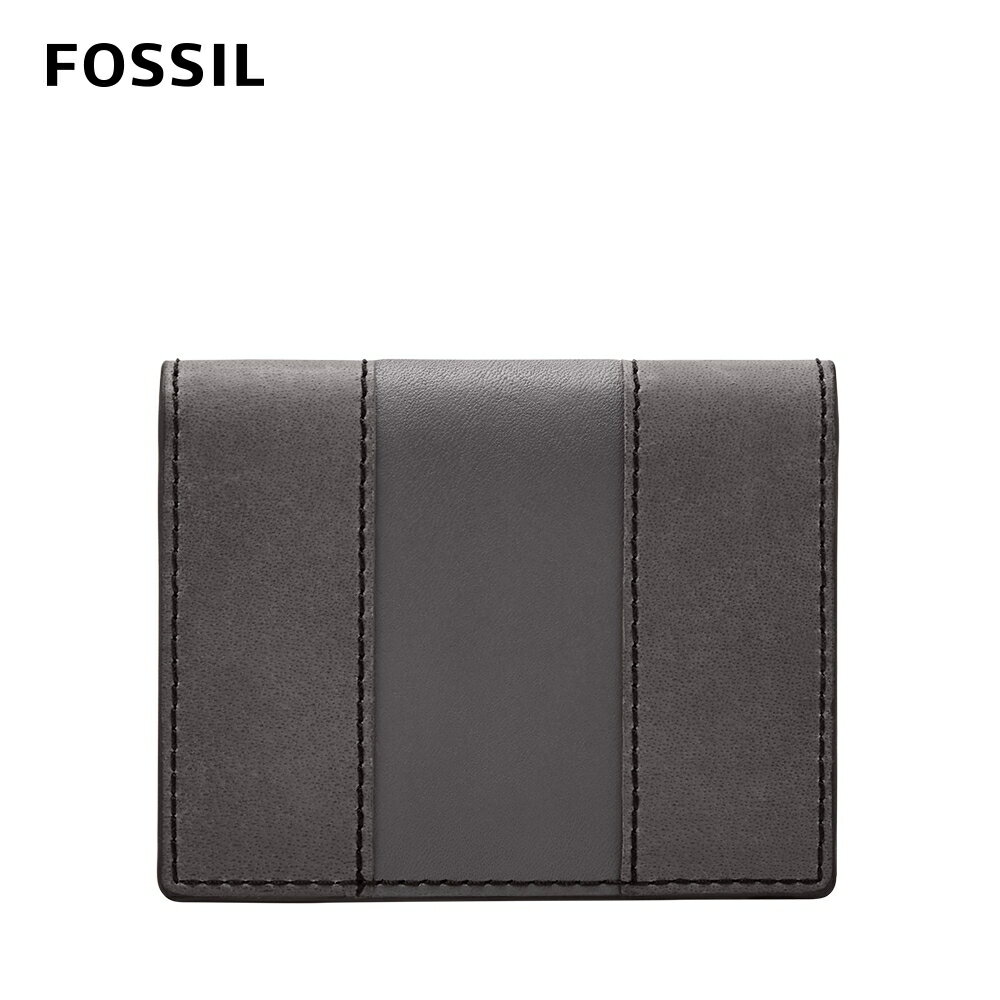 送禮首選★FOSSIL Everett 真皮卡夾-灰色 ML4399109【美國時尚品牌】 附防塵袋+提袋【全館滿額折價★FOSSIL全系列包夾送美妝蛋】