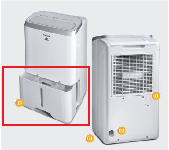 日立　除湿機 折50】HITACHI/日立除濕機水箱RD-12BR~RD-20FR RD-200HG~RD