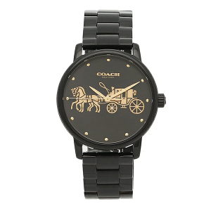 COACH 時尚女士腕錶 36mm 女錶 手錶 腕錶 14502925 黑色鋼錶帶(現貨)▶指定Outlet商品5折起☆現貨