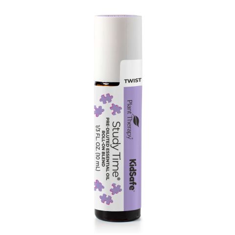 專注力+兒童安全複方精油滾珠瓶Study Time KidSafe Pre-Diluted Essential Oil Blend Roll-On 10ml | 美國 Plant Therapy 精油