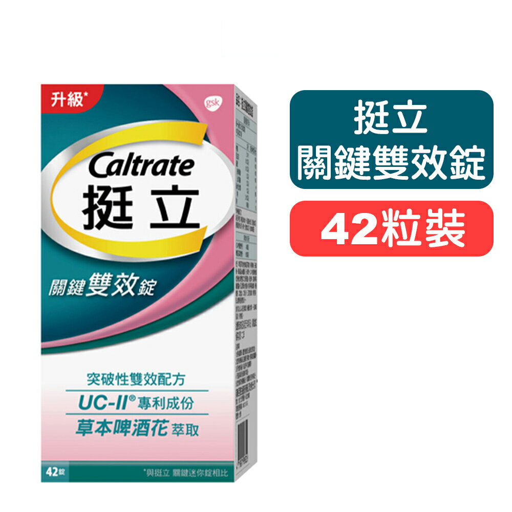 【挺立】關鍵雙效錠 - 42錠裝 快樂鳥藥局