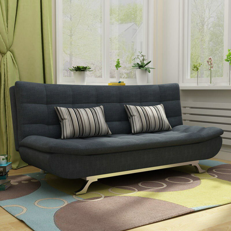 沙發床可折疊客廳小戶型兩用多功能簡約單雙三人懶人布藝沙發
