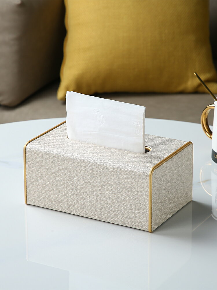 面紙盒 抽紙盒定制logo家用客廳創意輕奢紙巾盒商用北歐高檔皮革餐巾紙盒面紙套
