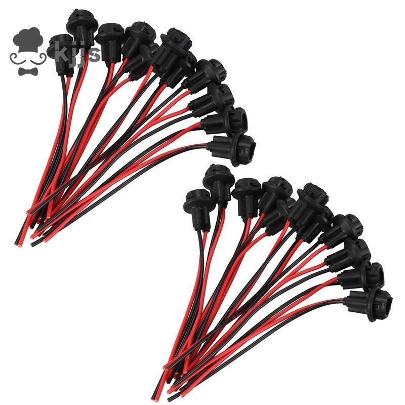 快速出貨 台灣現貨20x T10 W5W 168 194 燈座插座玻璃底座燈座 DIY,黑色