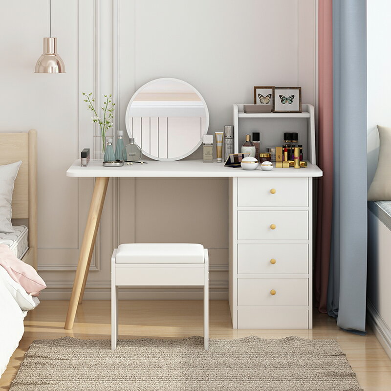 梳妝臺臥室小型家用北歐現代簡約網紅ins風化妝桌子小戶型化妝臺