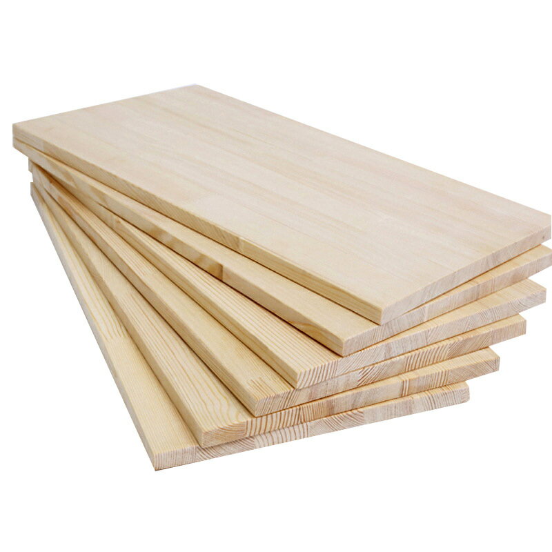 定制實木板片材料一字隔板墻上置物架衣柜層板原松木書架桌面擱板/木板/原木/實木板/純實木板塊