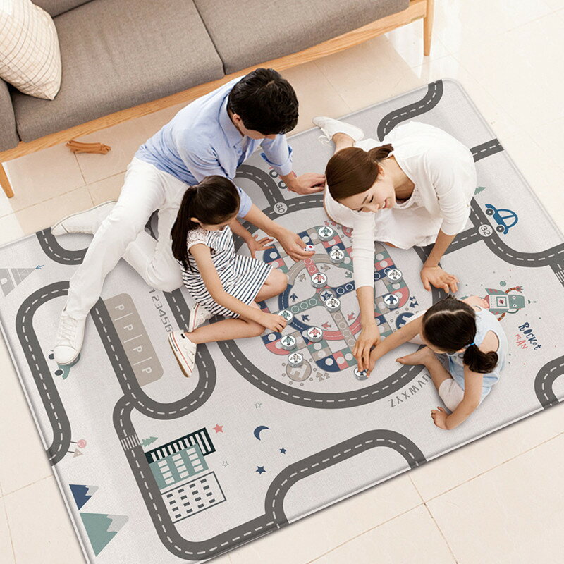 【免運】可開發票 兒童地毯式飛行棋折疊便攜飛機棋爬行墊游戲棋類益智少兒寶寶玩具