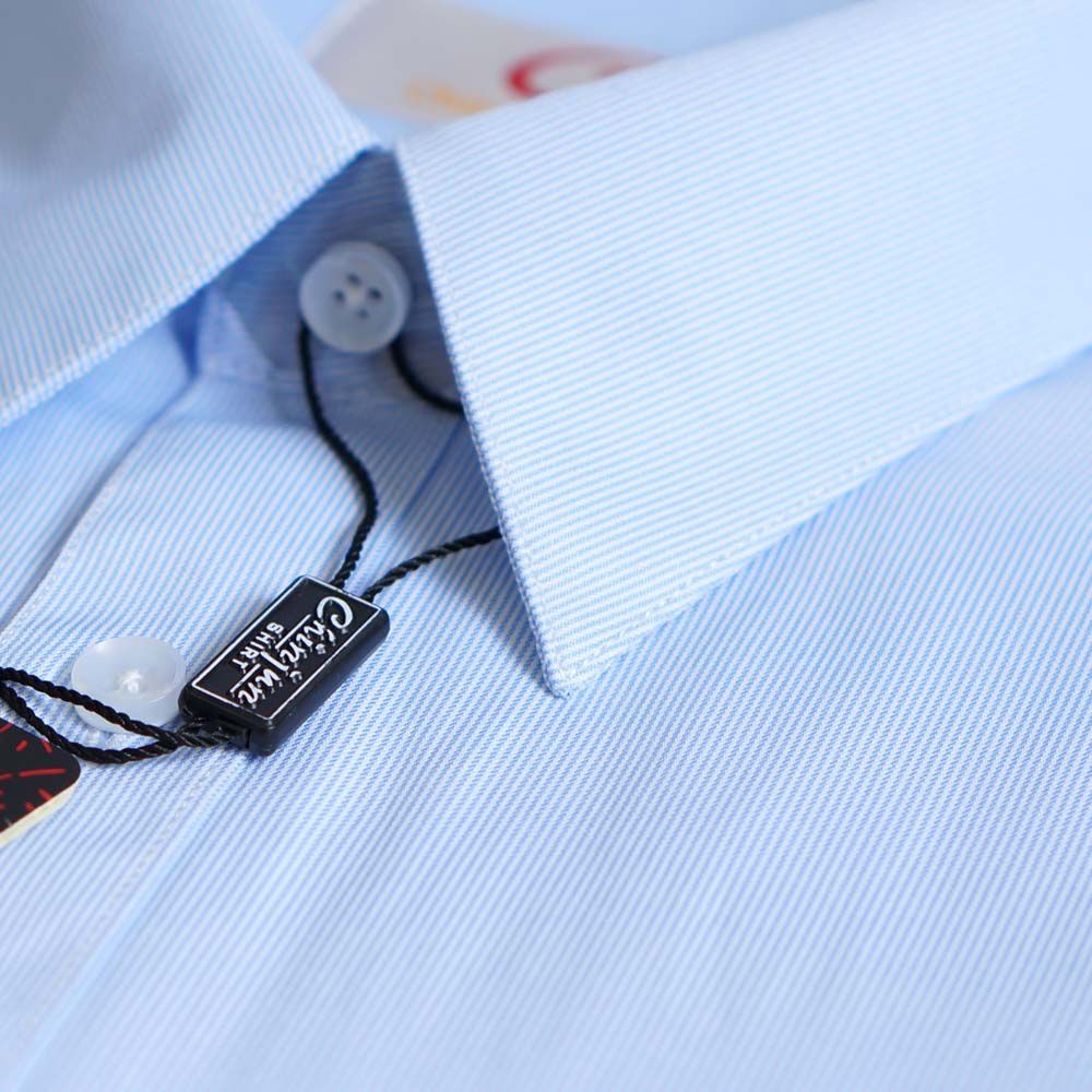 【CHINJUN/65系列】機能舒適襯衫-長袖/短袖、藍細條紋、2149、s2149