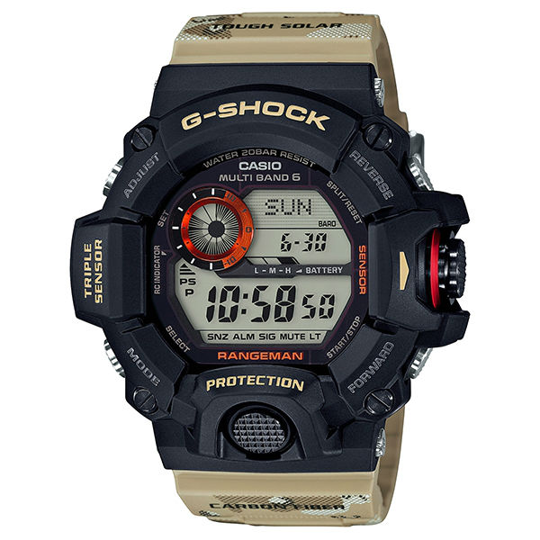 CASIO G-SHOCK GW-9400DCJ-1軍事迷彩電波腕錶/53.5mm