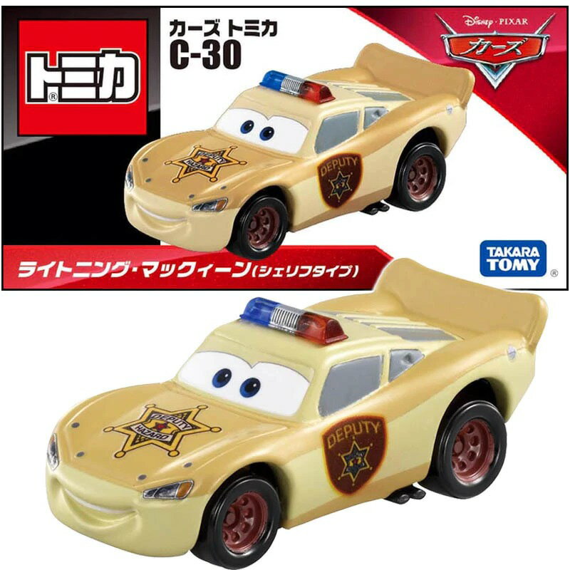 【Fun心玩】DS22797 C-30 閃電麥坤 (公路旅行 警長版) TOMICA CARS 多美小汽車 模型車