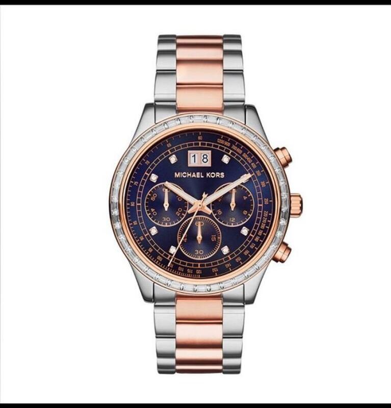 『Marc Jacobs旗艦店』美國代購 Michael Kors 爵士品味晶鑽大日期計時腕錶