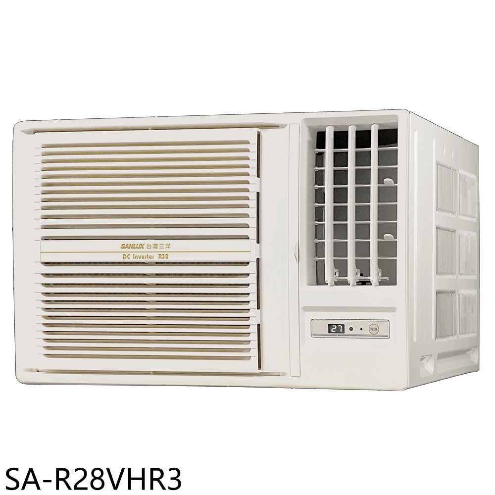 送樂點1%等同99折★SANLUX台灣三洋【SA-R28VHR3】R32變頻冷暖右吹窗型冷氣(含標準安裝)