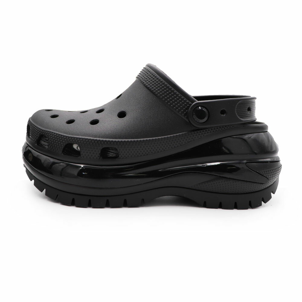 【全館滿額折】  Crocs  卡駱馳 黑色 經典光輪 克駱格 厚底 涼拖鞋 女款B3851【新竹皇家207988-001】