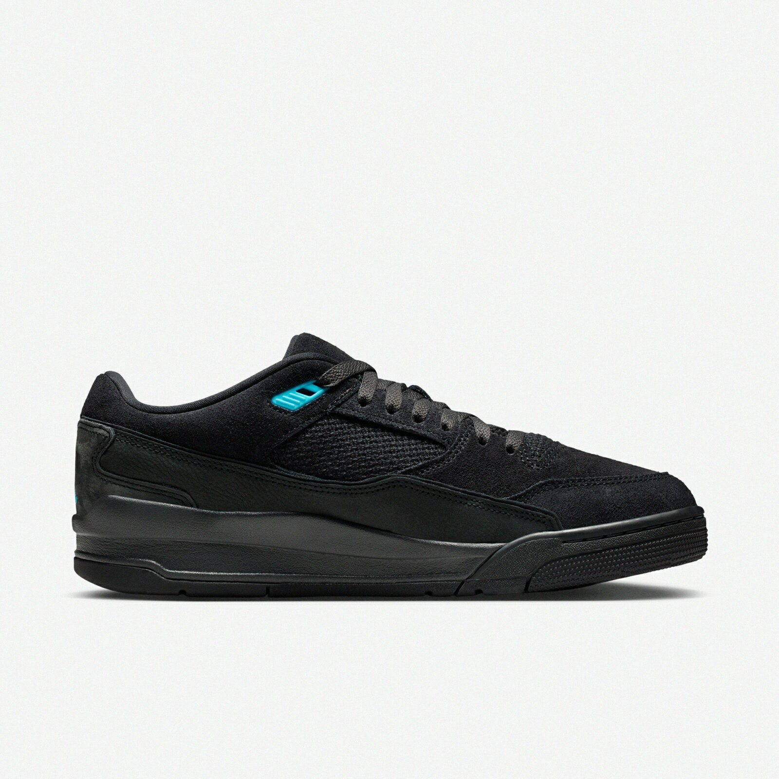 Nike 休閒鞋 Jordan Flight Court 男鞋 黑 藍 麂皮 復古 喬丹 HF3255-040