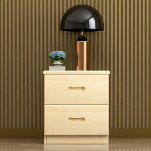 免運 床頭櫃 全實木床頭櫃簡約現代小戶型床邊櫃收納臥室儲物家用創意北歐原木