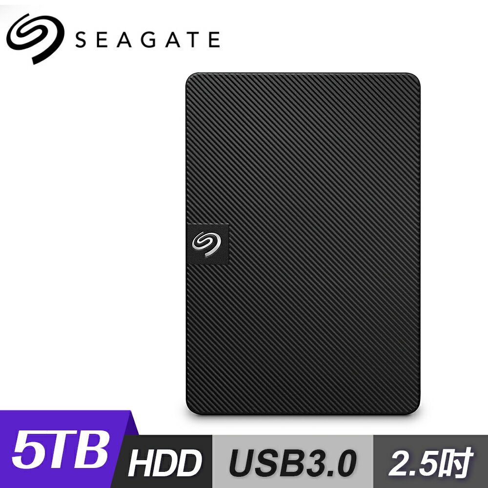 【Seagate 希捷】Expansion 5TB 2.5吋 行動硬碟 STKM5000400【三井3C】