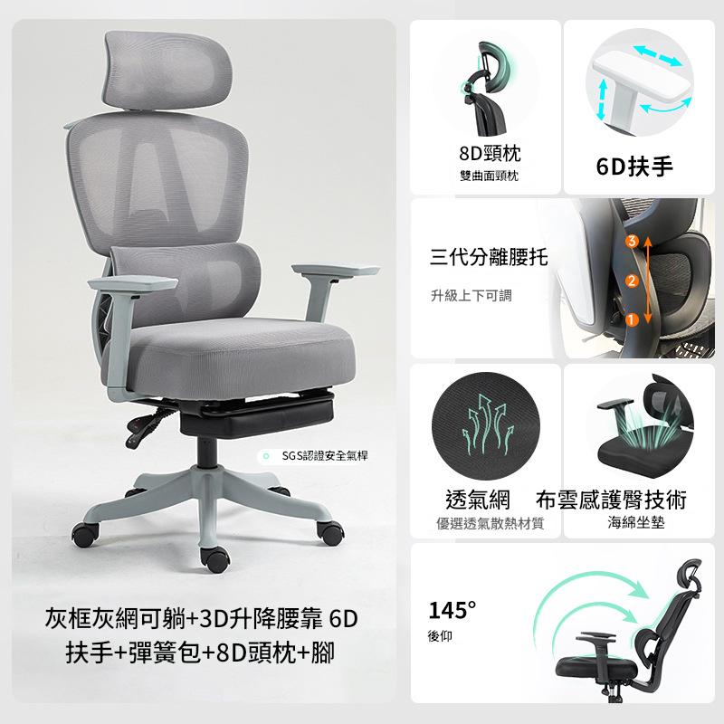 【可開發票】電腦椅 電競椅 人體工學椅 升降椅子 椅子 旋轉椅 辦公椅 椅子 工學椅 書桌椅【台灣現貨-可開發票】 5