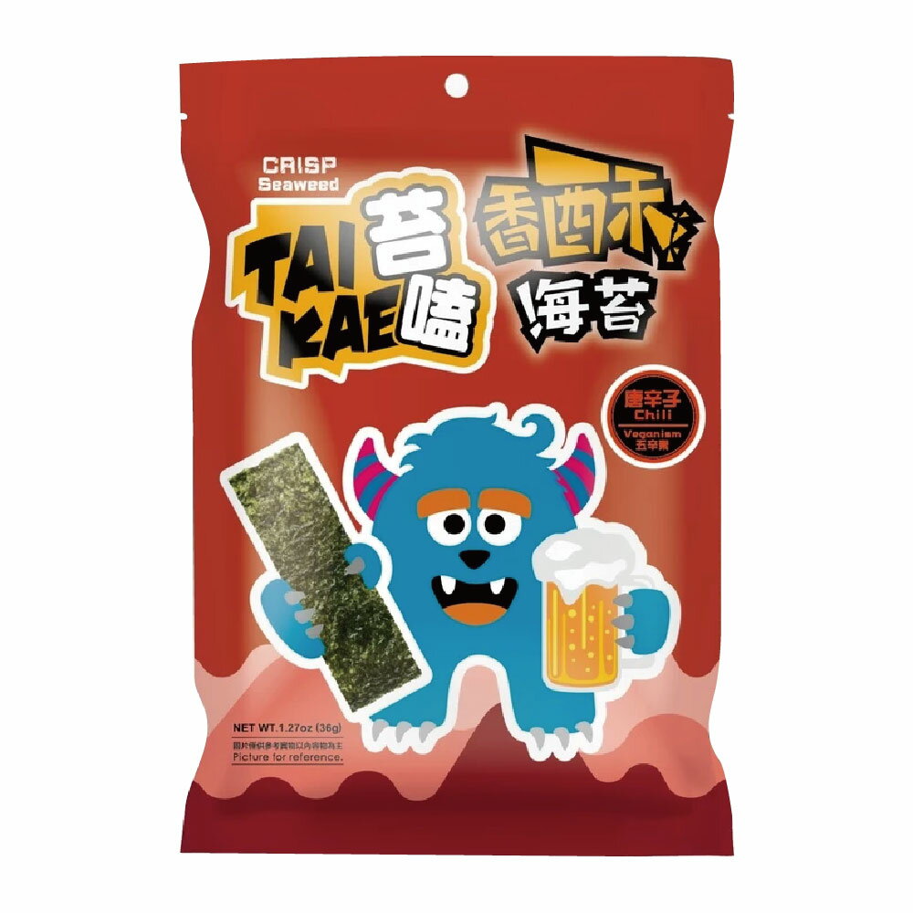 【苔嗑】 TAI KAI 香酥 海苔 唐辛子 風味 / 包