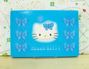 【震撼精品百貨】Hello Kitty 凱蒂貓-KITTY吸油面紙-藍蝴蝶圖案 震撼日式精品百貨