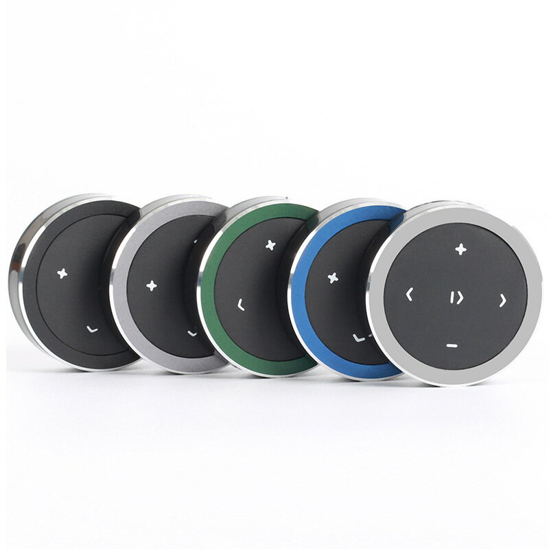 【可開發票】手機藍牙遙控器-通用車載藍芽控制器多功能方向盤按鍵無線藍芽手機音樂音量遙控器 2