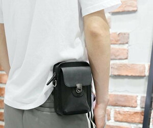 FINDSENSE Z1 韓國 時尚 潮 男 2色 皮質 戶外休閒 迷你小挎包 斜背包 單肩包 香煙包 手機包