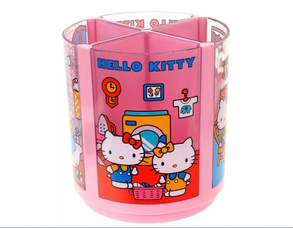【震撼精品百貨】Hello Kitty 凱蒂貓~香港SANRIO三麗鷗 KITTY旋轉筆筒 筆架*99851
