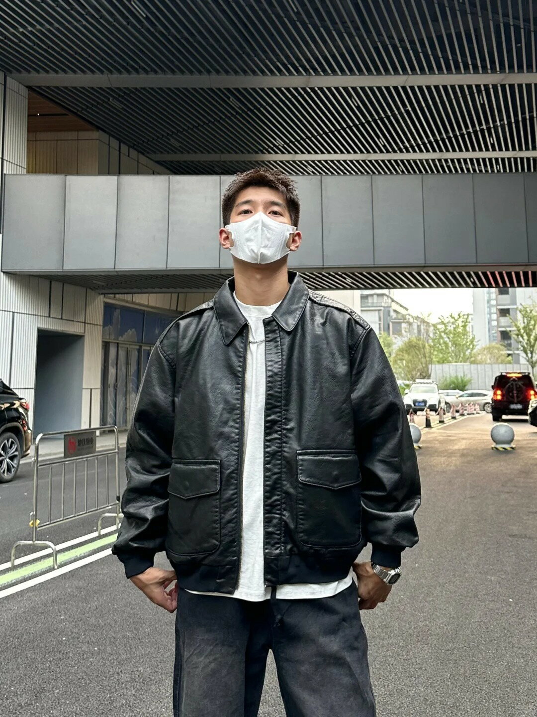 【現貨】美式復古皮衣外套男款深秋初冬穿搭機車騎行服翻領工裝飛行員夾克【北歐家居生活】