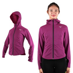 MIZUNO 女針織外套 (免運 慢跑 路跑 立領 刷毛 連帽外套 美津濃【03391211】≡排汗專家≡
