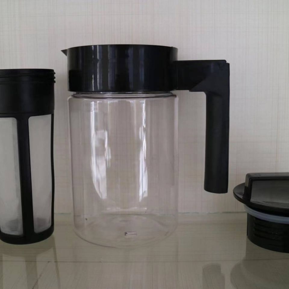 優樂悅~臺尊冷泡咖啡壺冷翠茶壺帶過濾網塑膠冰咖啡壺手沖壺 茶壺