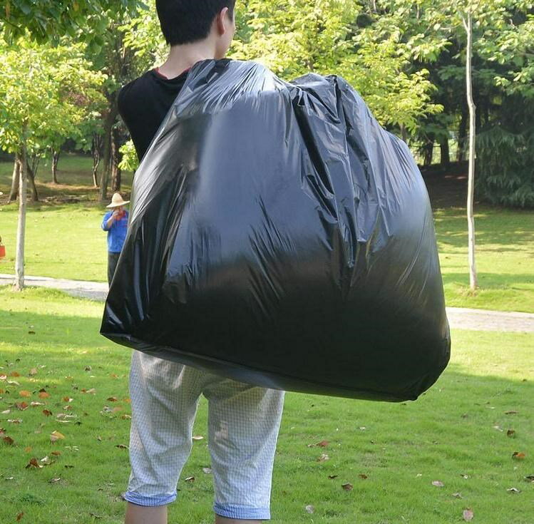 商用大號垃圾袋加厚手提式黑色超大塑料袋背心袋馬甲袋曬被袋子