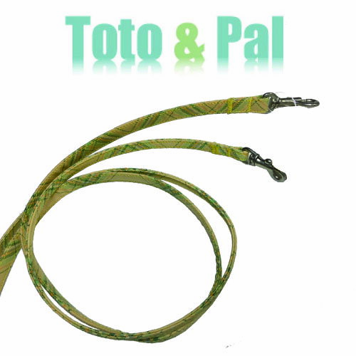 Toto&Pal 斜格紋牽繩W-44(絕版)
