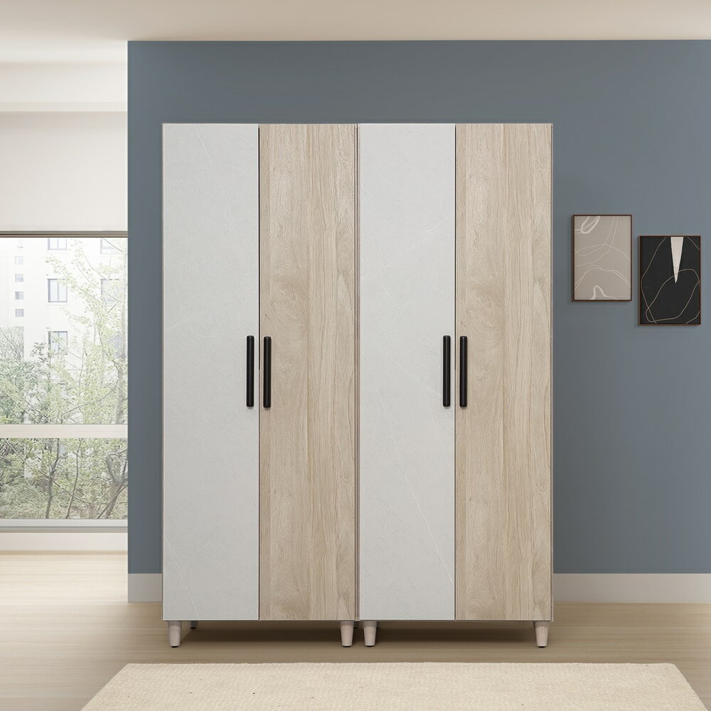 【直人木業】IVY當代日系風150公分標準衣櫃｜APP結帳再賺4%點數 1