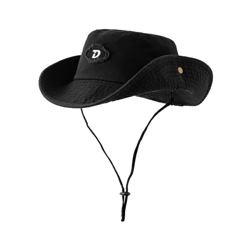 【巴黎精品】現貨+預購 防曬帽漁夫帽遮陽帽大帽簷戶外登山透氣-純棉水洗牛仔女帽子4色a1ay15
