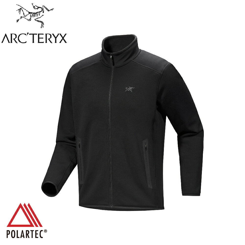 【ARC'TERYX 始祖鳥 男 Kyanite刷毛外套《黑》】X000008447/刷毛衣/保暖衣/中層衣