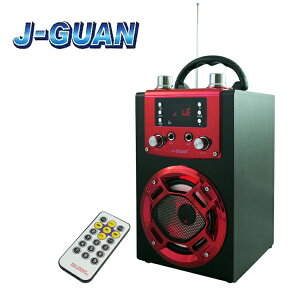 J-GUAN 晶冠 JG-BS8058 藍牙 雙人K歌手提USB插卡音響 雙麥克風輸入 藍牙喇叭 卡拉OK