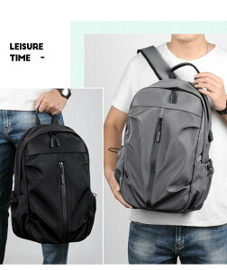 USB防刮防水多層後背包《2色可選》 商務包 雙肩包 電腦包 男用背包 筆電包 休閒後背包 商務後背包