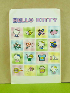 【震撼精品百貨】Hello Kitty 凱蒂貓 造型卡片-小格子 震撼日式精品百貨