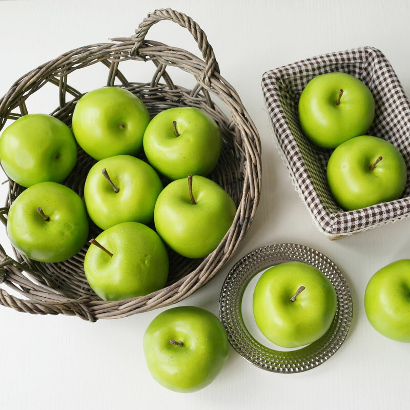 高仿 加重 青蘋果 裝飾水果 Lmdec裝飾用品蔬果蔬菜仿真水果