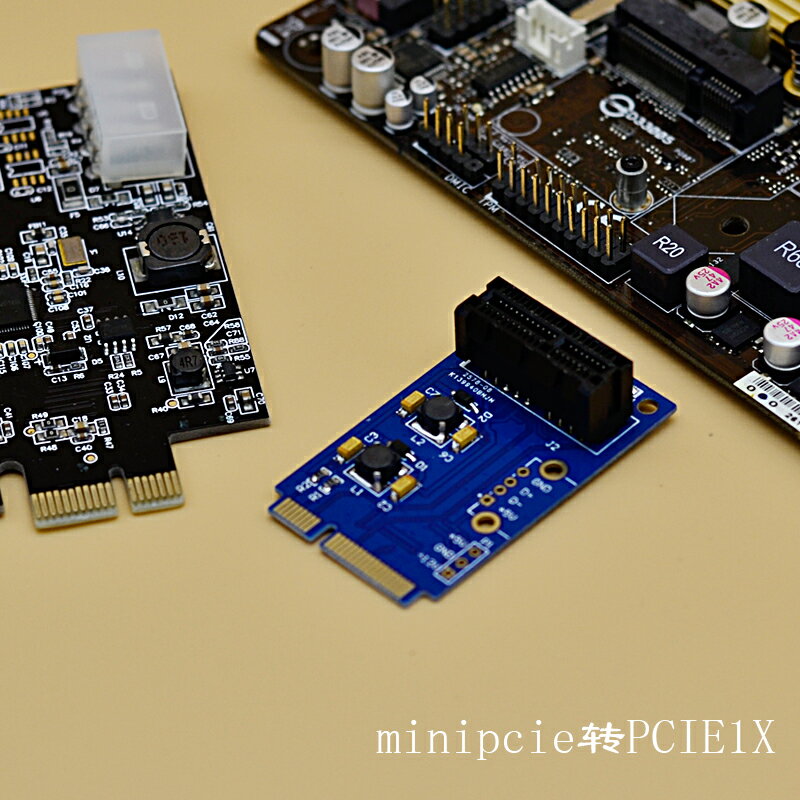 minipcie轉PCIE1X轉板網卡測試minipcie 轉 PCIE 1x轉接卡