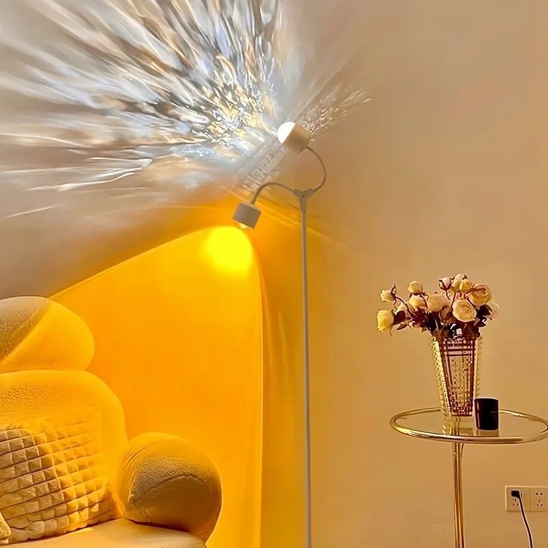 免運 公司貨 氛圍燈 裝飾燈 網紅水波紋夕陽日不落直播藝術拍照氛圍燈客廳臥室北歐落日燈insAA0902