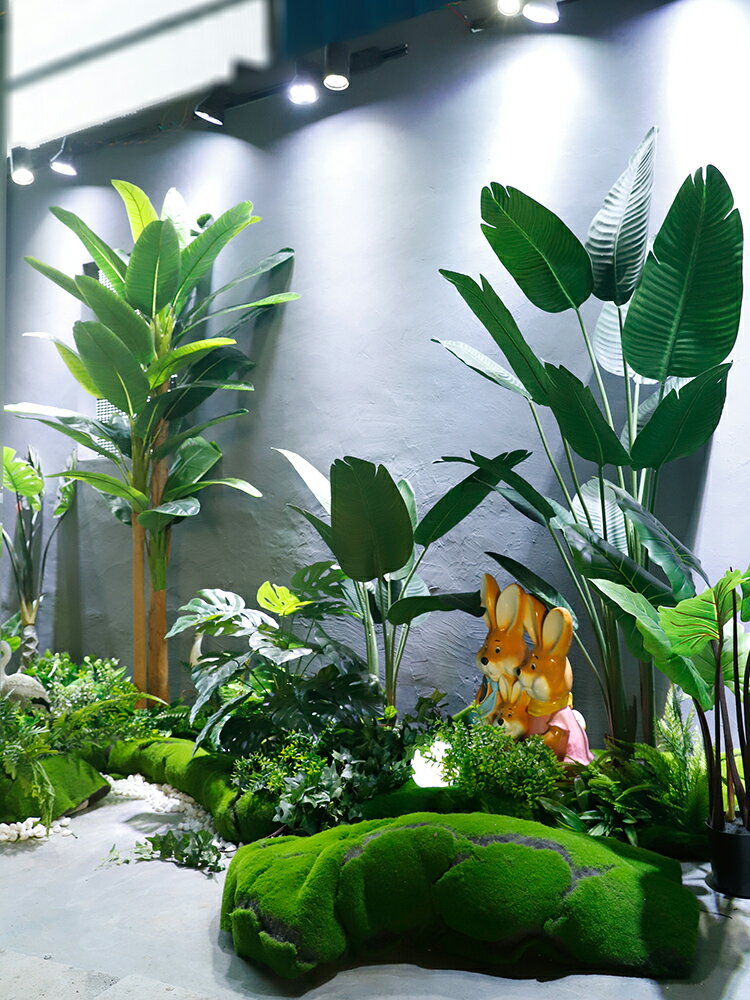 大型模擬綠植造景植物盆景室內北歐ins落地裝飾景觀假盆栽擺件